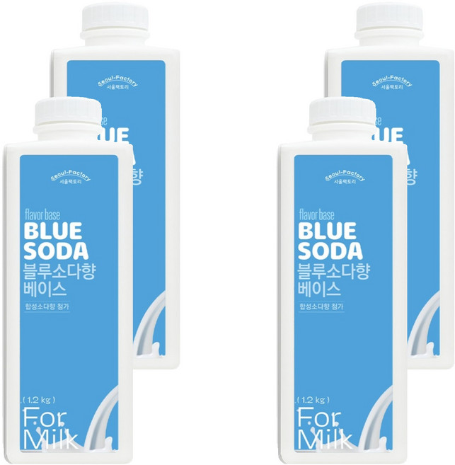 서울팩토리 블루소다향 베이스, 1.2kg, 4개