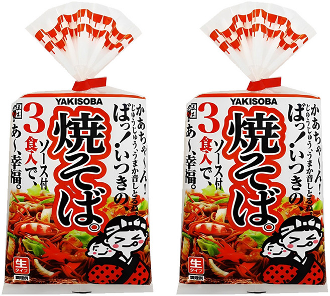 이츠키 야끼소바 면 3인분, 510g, 2개