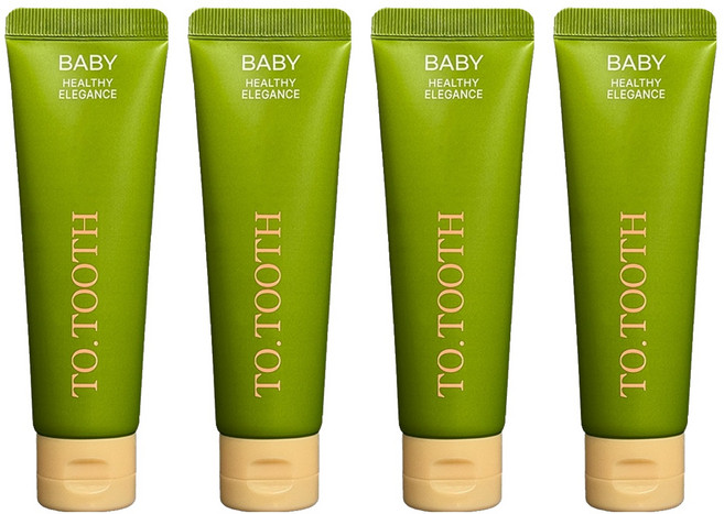 메디덴코 투투스 베이비 아기 치약, 60g, 4개