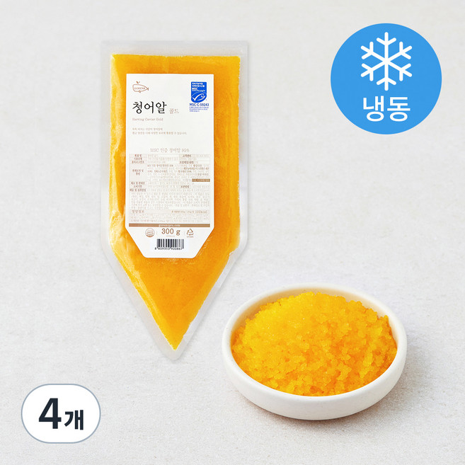 고래미 청어알 골드 (냉동), 300g, 4개