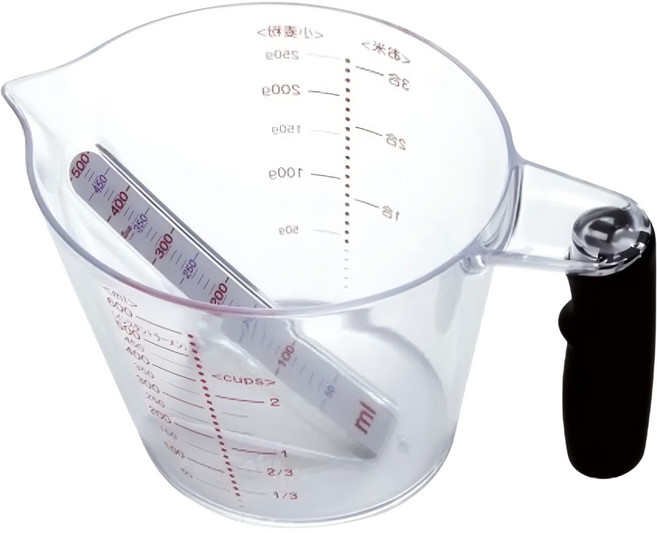 KKS 簡單讀取計量杯 600ml 日本製造 輕巧耐用, 1個
