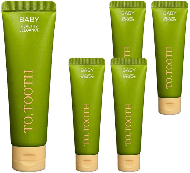 메디덴코 투투스 베이비 아기 치약, 60g, 5개