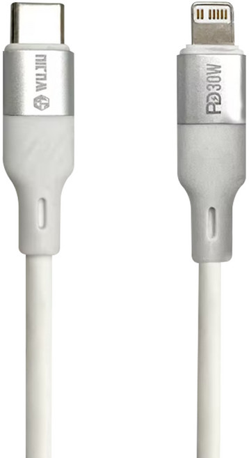 伍玖科技 Type-C-Lightning 急速充電線 PD30W, 1個, 150cm, 白色