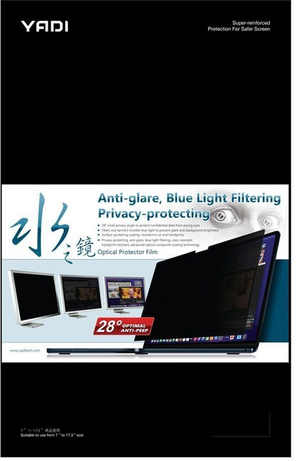 YADI 亞第 獨特磁吸 16:10 水之鏡防窺片Acer Swift Edge 16 SFE16-42-R07Q 專用, 透明黑