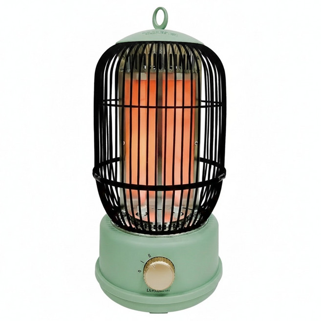 LA POLO 藍普諾 鳥籠電暖器, LA-S8018, 綠色 + 黑色