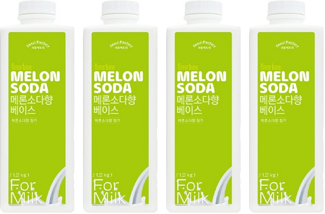 서울팩토리 메론소다향 베이스, 1.2kg, 4개