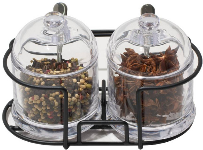 르베르폴리세 와이어스탠드 양념통, 2개, 300ml