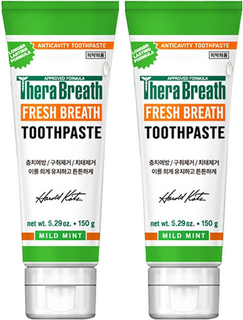 테라브레스 스프레시 브레스 마일드민트향 치약, 150g, 2개