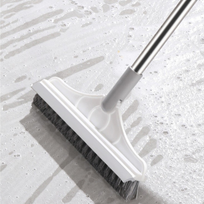 스프렉스 2in1 욕실 바닥 청소솔 롱 스퀴지, 화이트, 1개