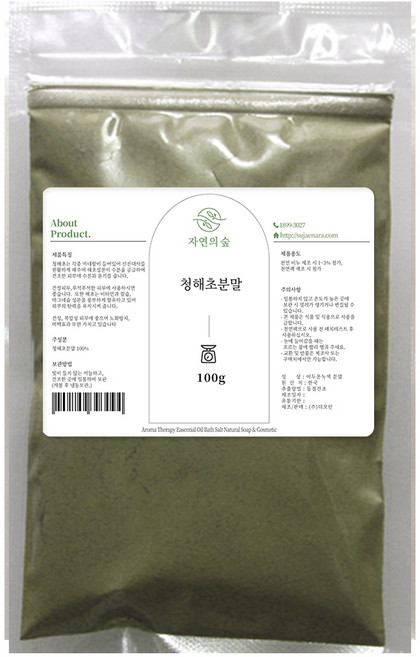 자연의숲 청해초 분말 100g, 어두운녹색, 1개