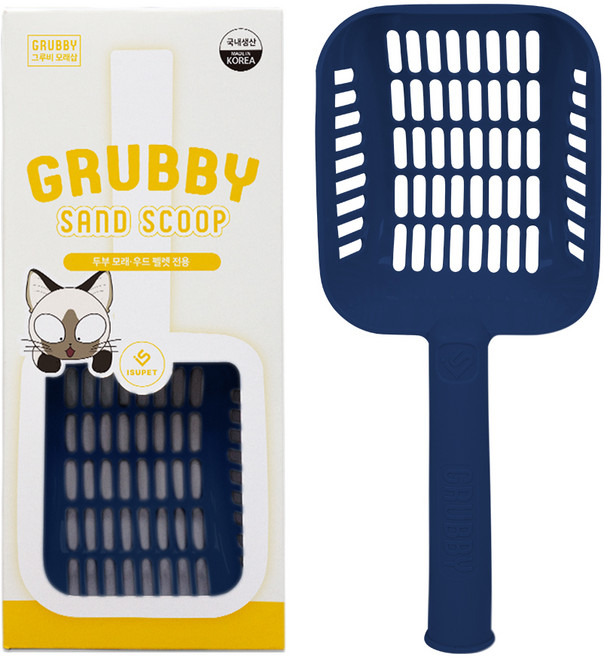 그루비 고양이 두부모래 삽, 딥블루씨, 1개
