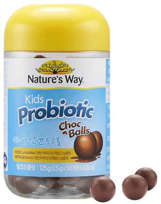 네이처스웨이 키즈 유산균 초코볼, 1개, 125g - 쿠팡