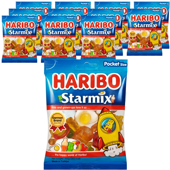 하리보 스타믹스 젤리 포켓, 100g, 12개
