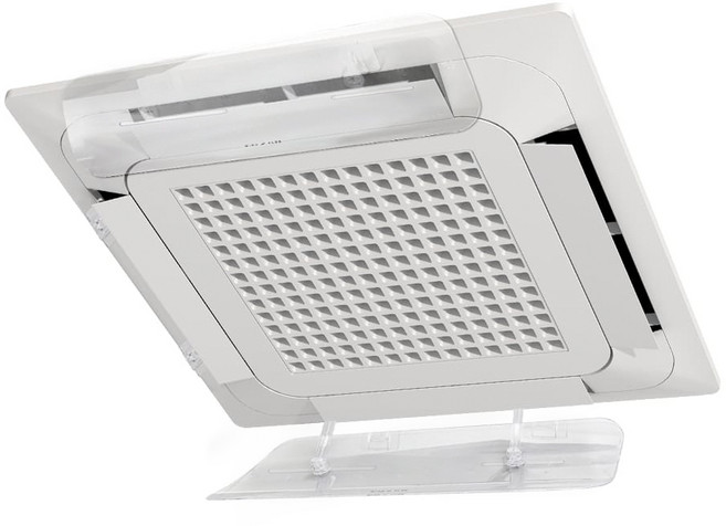 대한 천장형 윈드플렉스 에어컨 투명 바람막이 부착형 가림막 가드, WV-CL, 2개