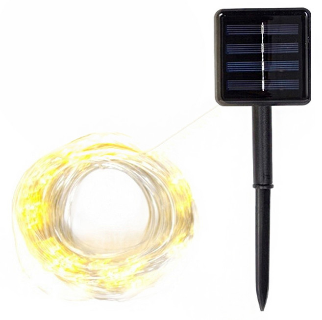 ZiO-BiZ 100LED 太陽能樹燈, 黃色