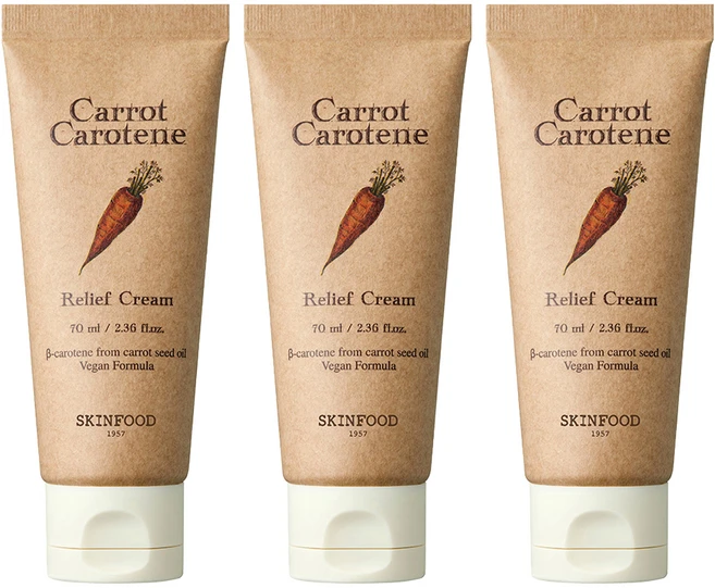 스킨푸드 캐롯 카로틴 릴리프 크림, 70ml, 3개 - 쿠팡