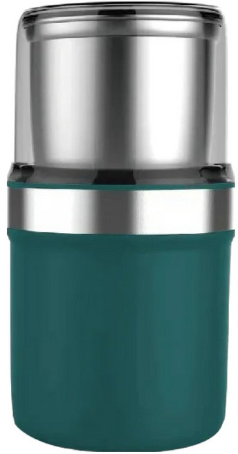 【gaarii】雙鋼杯 可拆卸清洗 研磨機 304不鏽鋼 咖啡磨豆機 中藥材磨粉機 磨粉機 磨豆機 研磨機(2入鋼杯)-綠色, 1入, M200B