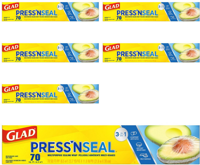 GLAD 佳能 神奇密實保鮮膜, 6捲, 21.6m