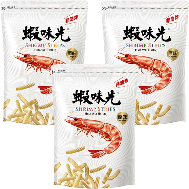 裕榮食品 蝦味先 原味, 300g, 3包