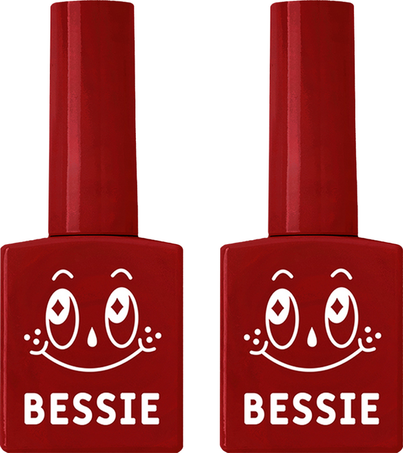 BESSIE 彩色美甲凝膠, R04 Capsaicin Red, 11ml, 2個