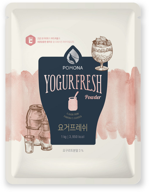 포모나 요거 프레쉬 파우더, 1kg, 1개입, 1개