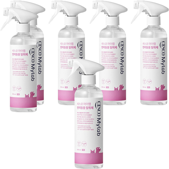 세스코 마이랩 반려동물 탈취제, 500ml, 6개, 무향