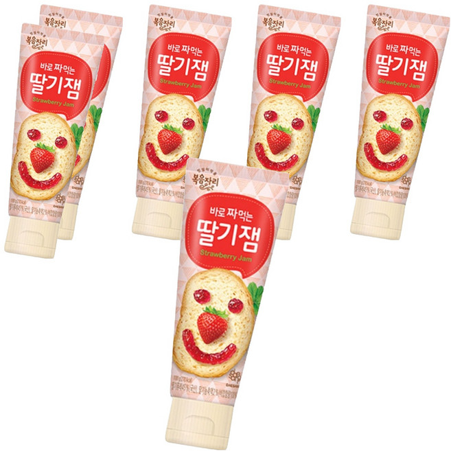 복음자리 바로 짜먹는 딸기잼, 100g, 6개