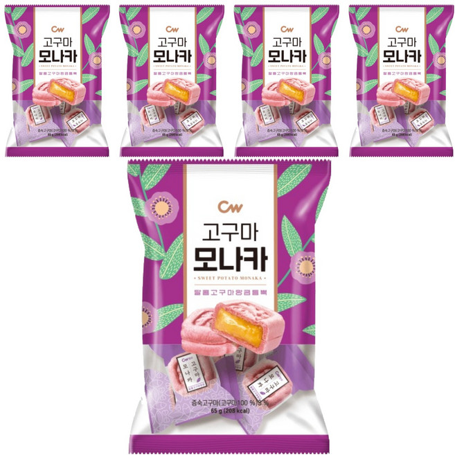 Cheongwoo紅薯Monaka 5p, 65g, 5個