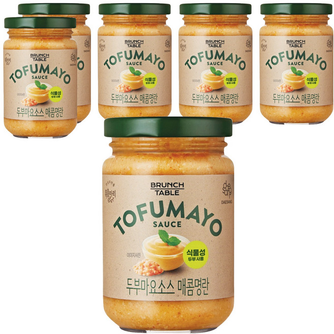 복음자리 두부마요소스 매콤명란, 190g, 6개