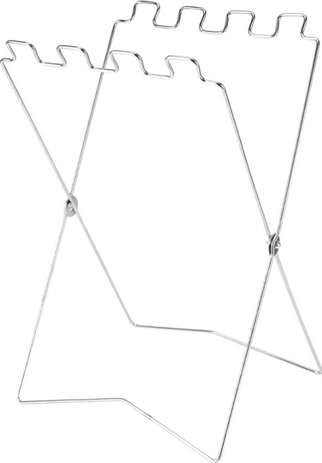 comet 摺疊攜帶式垃圾袋立掛架, 銀色, 1個