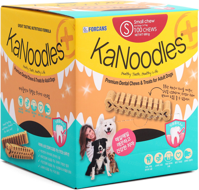 카누들 강아지 덴탈껌 S, 잇몸플러스, 680g, 1개