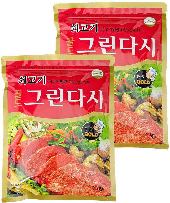 두원식품 쇠고기골드 그린다시, 1kg, 2개