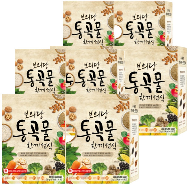 보의당 통곡물 한끼 선식가루, 300g, 8개