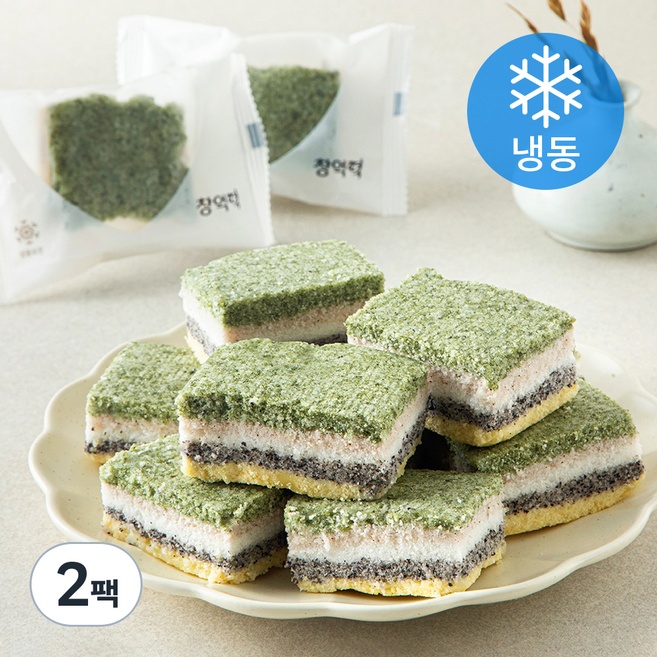 창억떡 무지개설기 10입 (냉동), 500g, 1개입, 2개