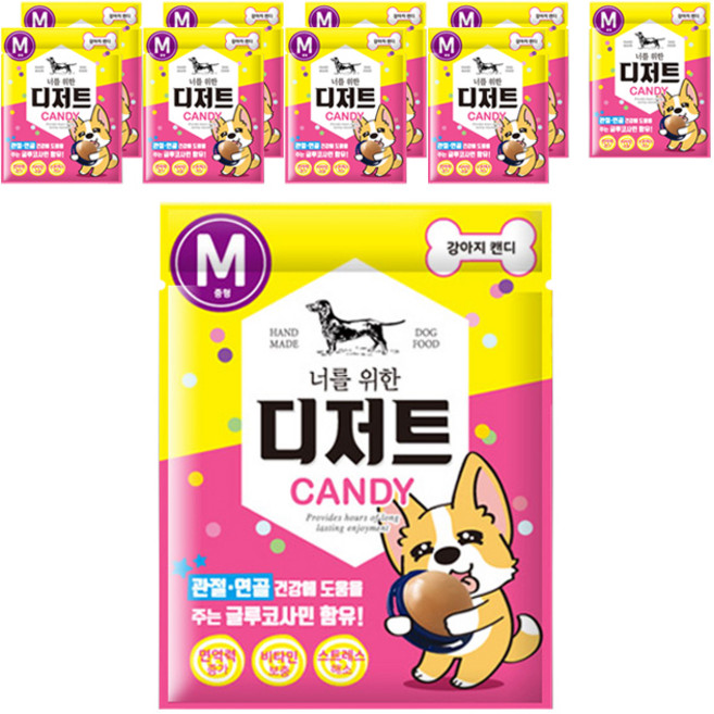 너를위한디저트 강아지캔디 M, 치킨, 12g, 10개