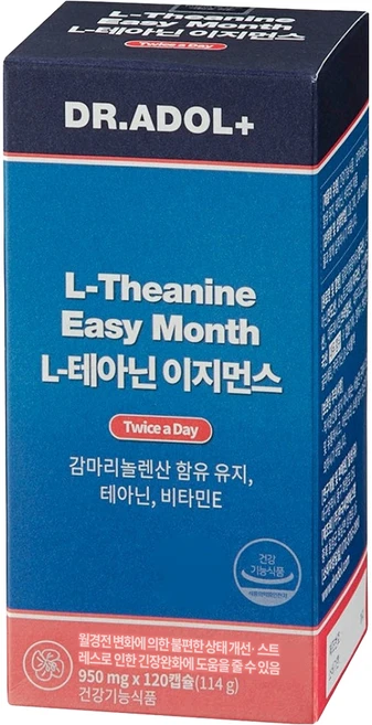 닥터아돌 L-테아닌 이지먼스 월경전 불편함, 120정, 1개 - 쿠팡
