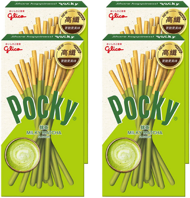 glico 格力高 Pocky 百奇 抹茶棒, 28g, 4盒