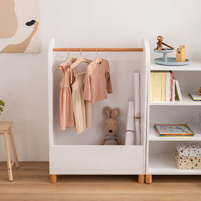 삼익가구 꼬모 베이비장 800 오픈 행거장 방문설치, 내추럴