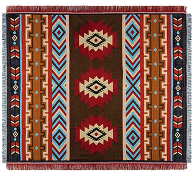 아마존 원주민 인디언 스타일 담요