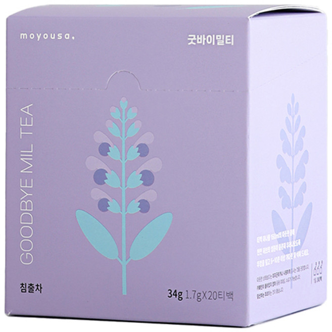 굿바이밀티 허브티, 1.7g, 20개입, 1개