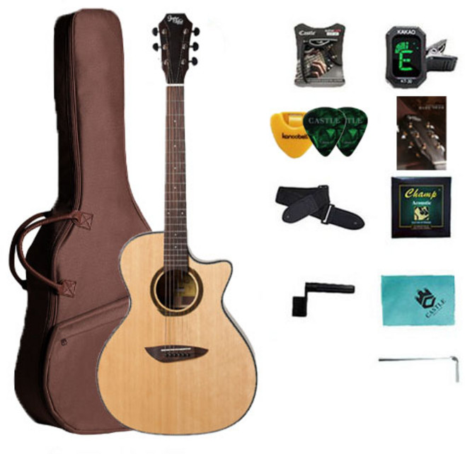 고퍼우드 어쿠스틱 기타, G330C, Natural, 1개