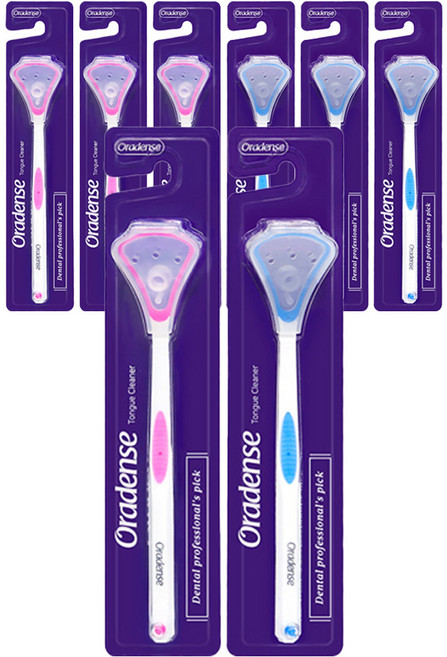 오라덴스 부드러운 혀클리너 보호캡 + 핑크 + 블루, 4세트
