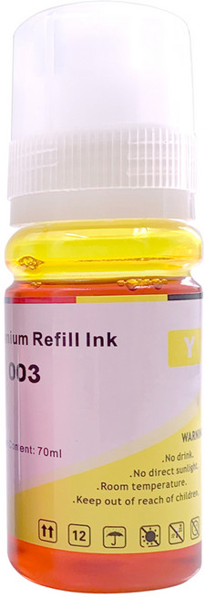 NEXTPAGE 台灣榮工 可填充墨水瓶 副廠填充墨水 適用於 EPSON 印表機 C13T00V400 70ml, 黃色, 1瓶
