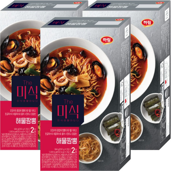 The Mishik 匠人 海鮮炒碼麵 584g, 3盒