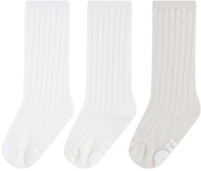 점핑칙피 유아용 퓨어 메쉬 니삭스 3종 세트