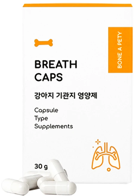 본아페티 강아지 캡슐 기능성 영양제, 60정, 호흡기/기관지, 1개 - 쿠팡