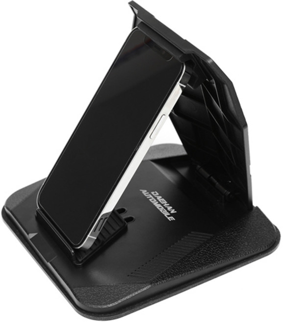 대한오토모빌 차량용 스마트폰 홀더 폴드 3 미니 태블릿용 대쉬보드 거치대, 1개, 블랙