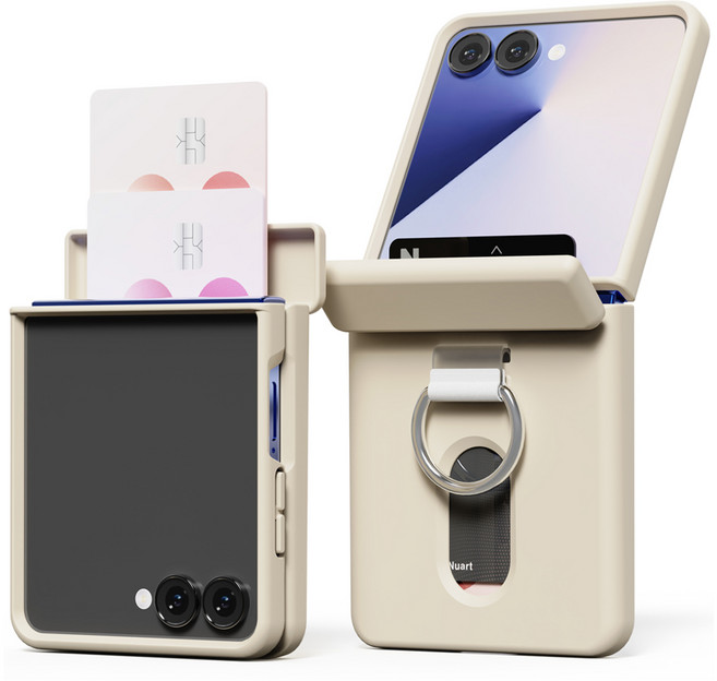 누아트 마그네틱 힌지보호 카드수납 핑거링 휴대폰 케이스