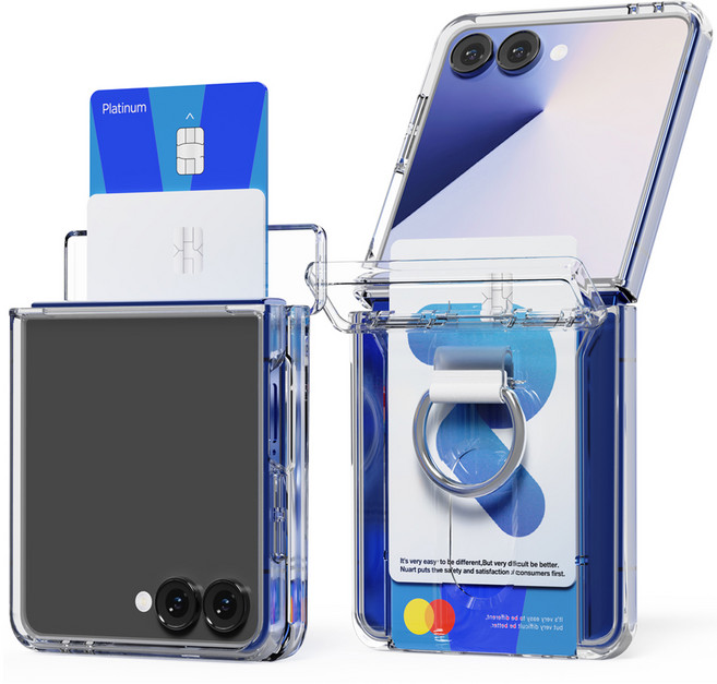 누아트 마그네틱 힌지보호 카드수납 핑거링 휴대폰 케이스