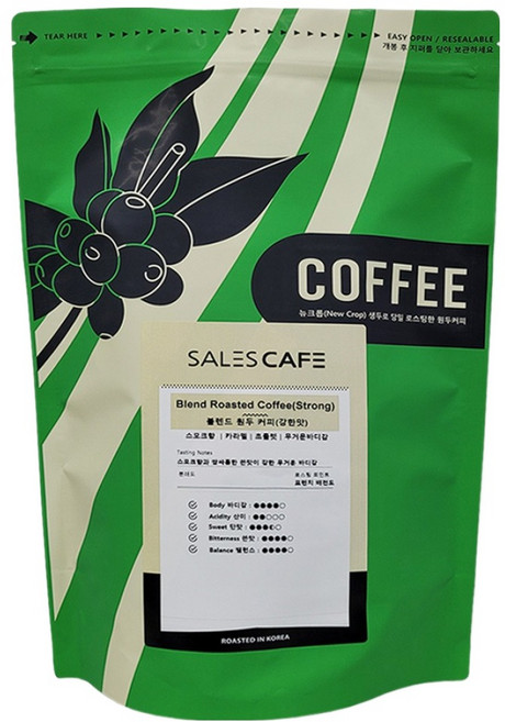 세일즈카페 블렌드 강한맛 가정용 분쇄 원두, 에스프레소, 1kg, 1개